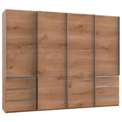 Schwebetürenschrank in Eichefarben