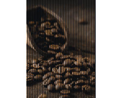 Akustikpaneel digital bedruckt Kaffee 1 19x1693x2400 mm Set = 3 Einzelpaneele