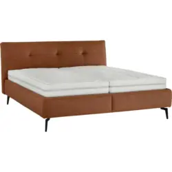Polsterbett 180/200 cm in Braun, Cognac