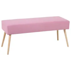 Sitzbank in Textil Rosa