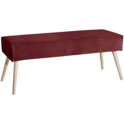 Sitzbank in Textil Hellrot