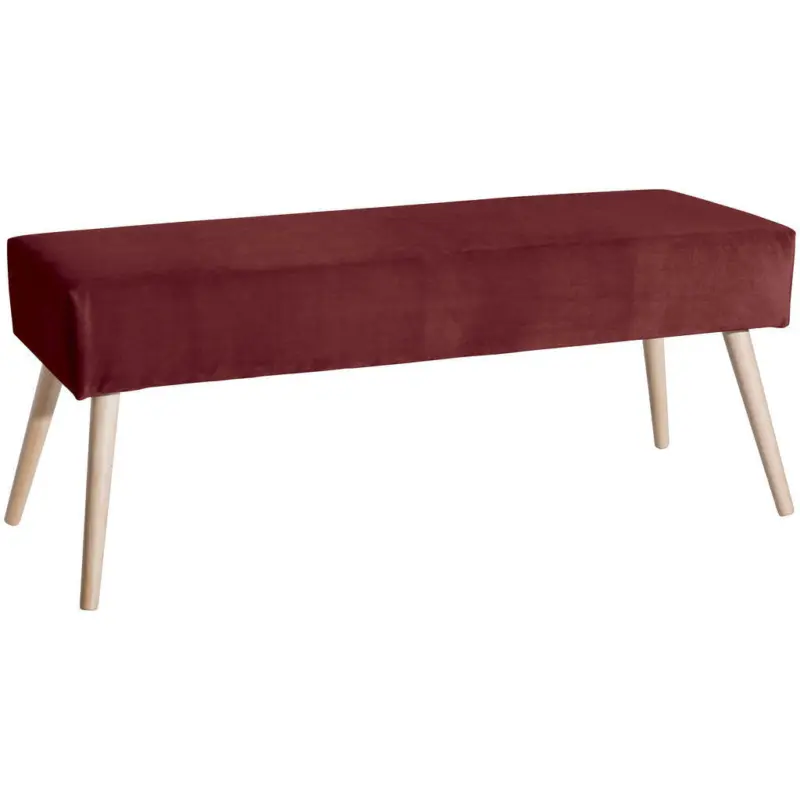 Sitzbank in Textil Hellrot