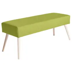Sitzbank in Textil Hellgrün