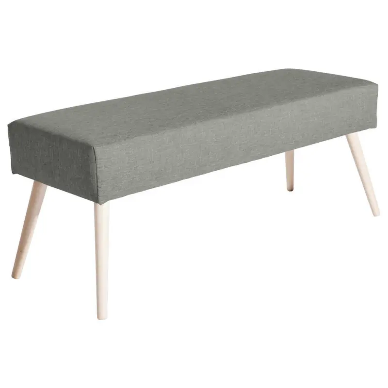 Sitzbank in Textil Hellgrau