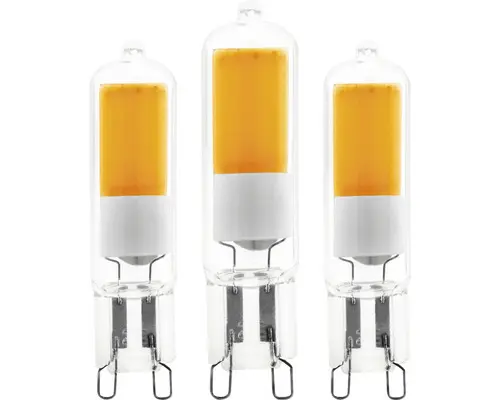 LED-Lampe G9 / 2 W ( 21 W ) klar 200 lm 4000 K neutralweiß, 3 Stk.