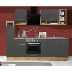 Küchenleerblock 250 cm in Grau