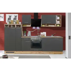 Küchenleerblock 310 cm in Grau