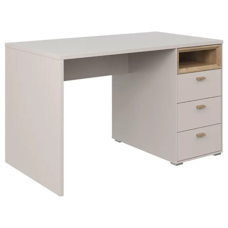 Schreibtisch 120/70/74 cm in Eichefarben, Sandfarben
