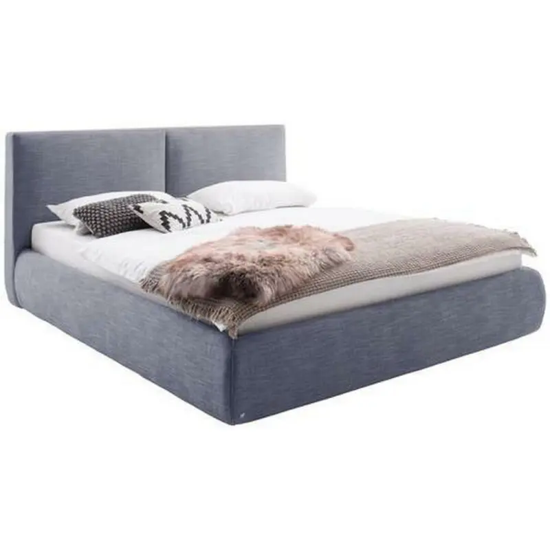 Polsterbett 180/200 cm in Blau