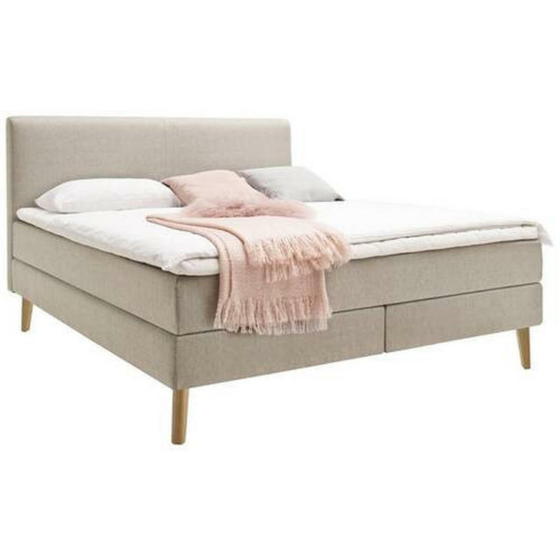 Boxspringbett 180/200 cm in Beige