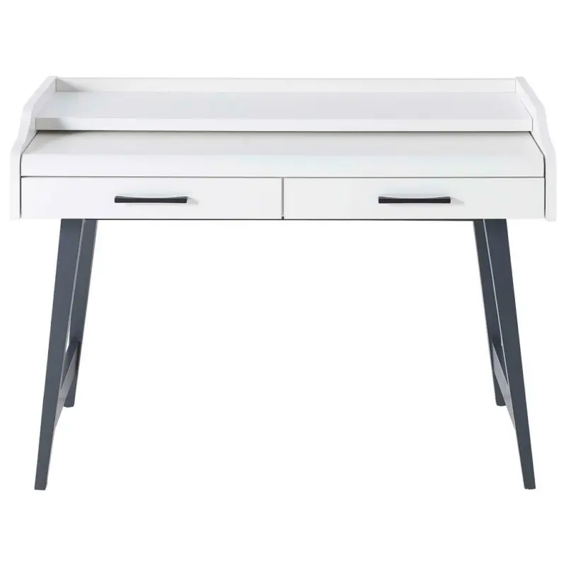 Schreibtisch 120/50/84 cm in Grau, Weiß