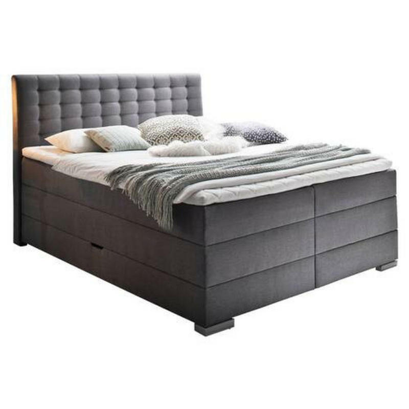 Boxspringbett 180/200 cm in Grau