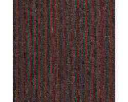 Teppichfliese Astra Str 420 grau-rot 50x50 cm