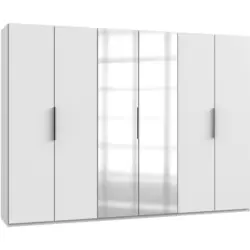 Drehtürenschrank in Weiß