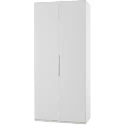 Drehtürenschrank in Weiß