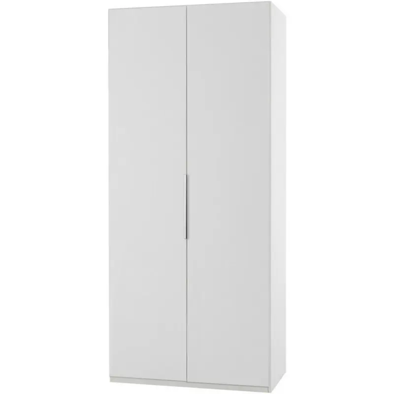 Drehtürenschrank in Weiß