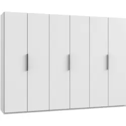 Drehtürenschrank in Weiß