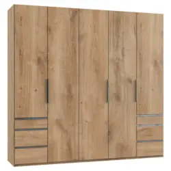 Drehtürenschrank in Eichefarben