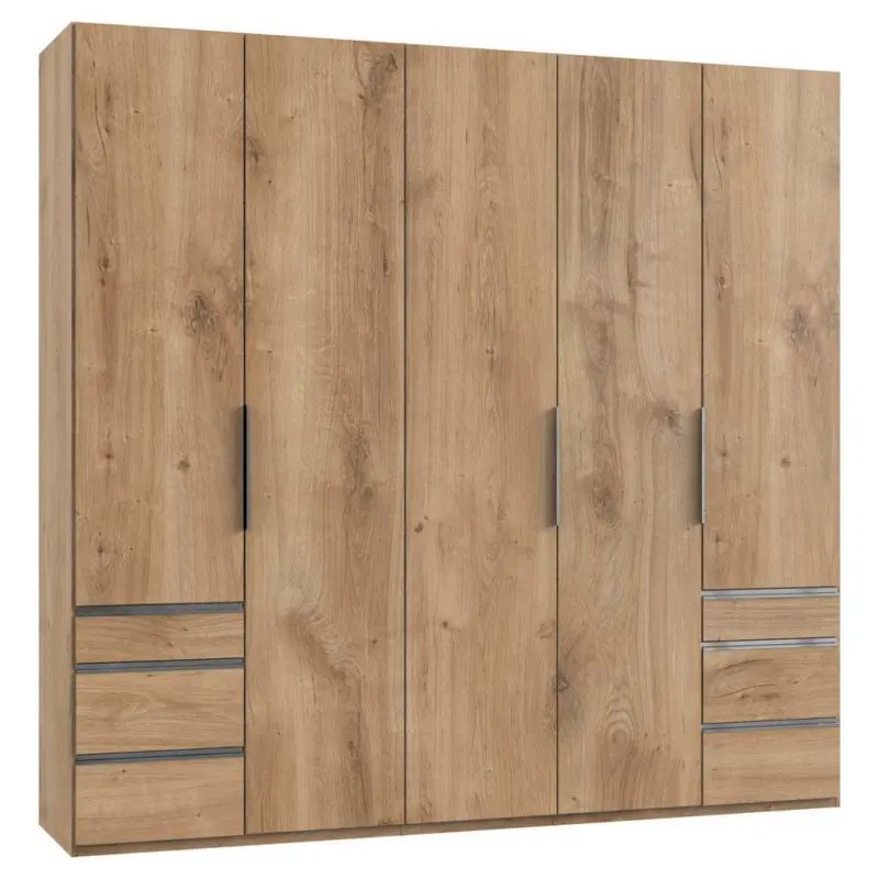 Drehtürenschrank in Eichefarben