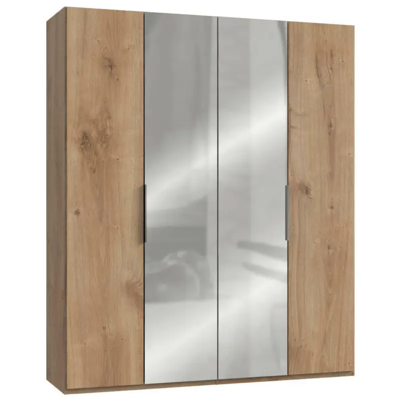 Drehtürenschrank in Eichefarben