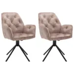 XXXLutz Lauterach - Ihr M&ouml;belhaus bei Bregenz Armlehnstuhl-Set 2 St&uuml;ck in Stahl Flachgewebe