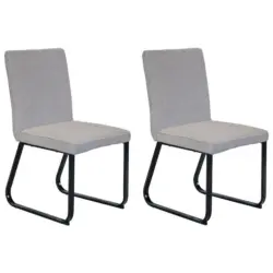 Stuhl-Set 2 Stück in Stahl Kord