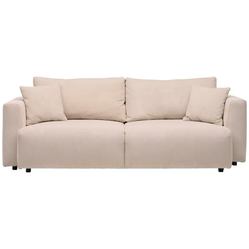 Schlafsofa in Kord Beige