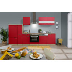 Küchenleerblock 310 cm in Rot