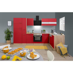 Küchenleerblock 310/172 cm in Rot
