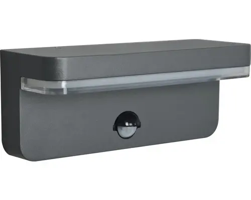 LED Wandleuchte e2 Ridos 7 W 1-flammig IP 44 mit Sensor anthrazit ( 2526509061696 )