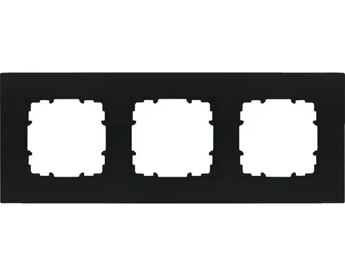 Rahmen Siemens Delta 3-fach unterputz schwarz (5TG1113-0SB)