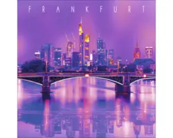 Glasbild Frankfurt VII 50x50 cm