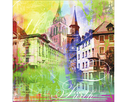 Glasbild Fürth VIII 50x50 cm