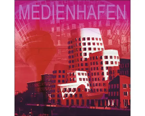 Glasbild Düsseldorf IV 50x50 cm