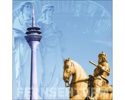 Glasbild Düsseldorf IX 20x20 cm