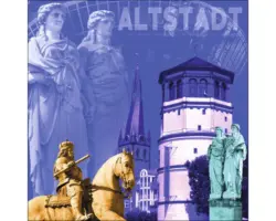 Glasbild Düsseldorf I 20x20 cm