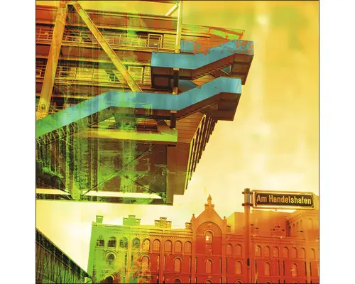 Glasbild Düsseldorf III 20x20 cm