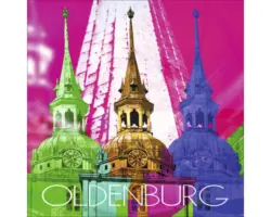 Glasbild Oldenburg III 50x50 cm