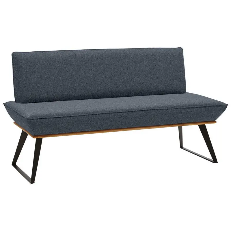 Sitzbank 160/87/64 cm in Anthrazit, Schwarz, Eichefarben