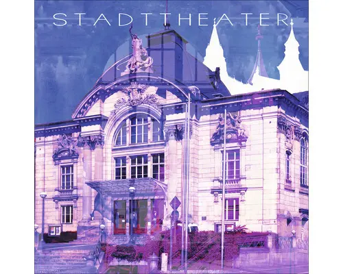 Glasbild Fürth III 20x20 cm