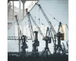 Glasbild Hamburg V 20x20 cm