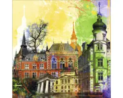 Glasbild Oldenburg IX 20x20 cm