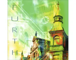 Glasbild Fürth V 20x20 cm