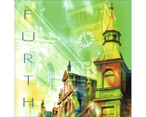 Glasbild Fürth V 20x20 cm