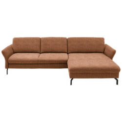 Ecksofa in Webstoff Orange