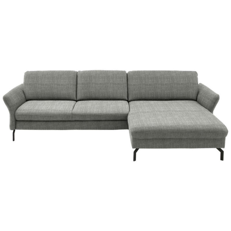 Ecksofa in Webstoff Grau