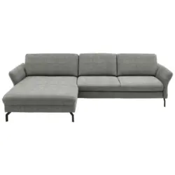 Ecksofa in Webstoff Grau