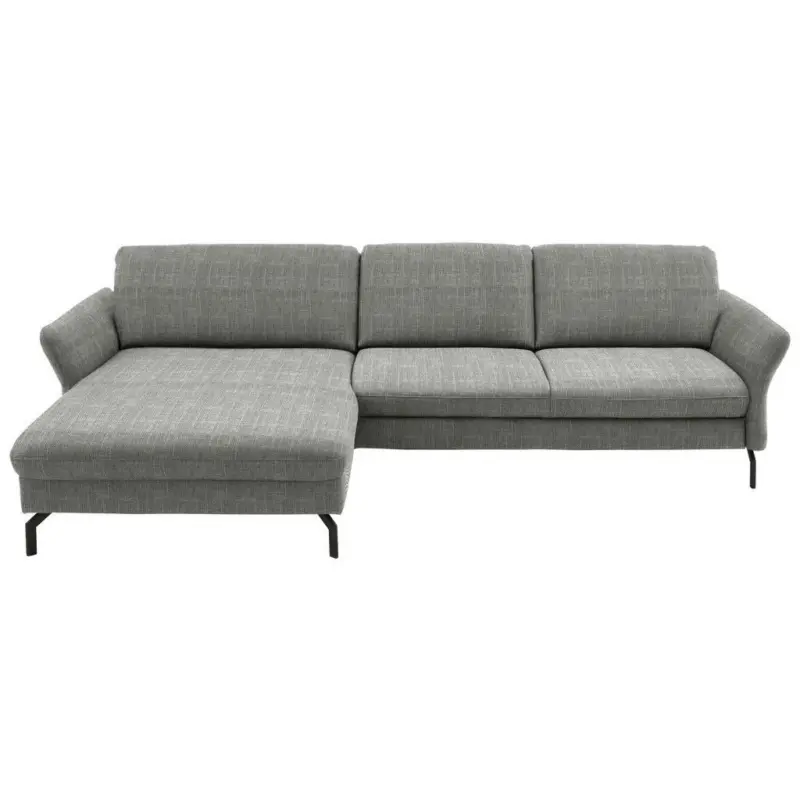 Ecksofa in Webstoff Grau
