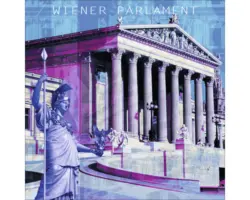 Glasbild Wien XI 50x50 cm