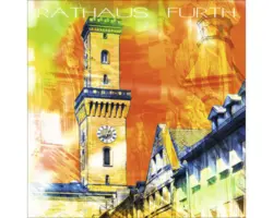 Glasbild Fürth IV 20x20 cm